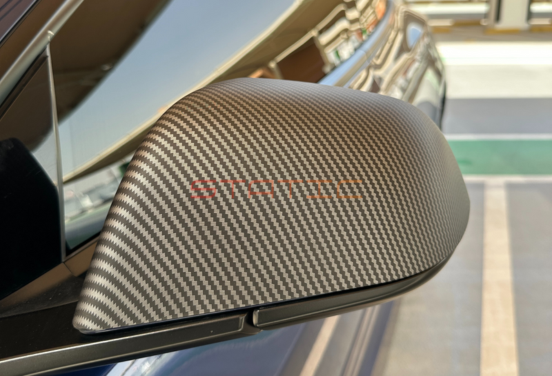 Carbon Fiber Side Mirrors - Model Y