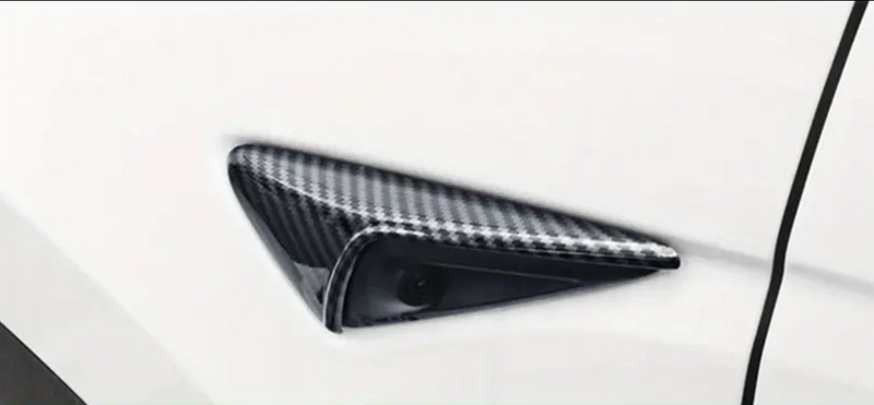 Glossy Carbon Fiber Side Camera Covers